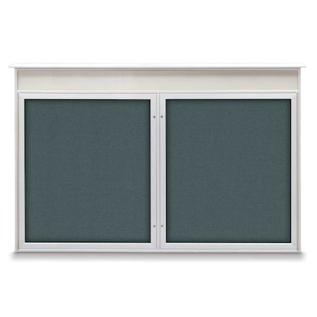 United Visual Products Open Faced Traditional Corkboard, 96x48" UV647A-BRONZE-BUFF